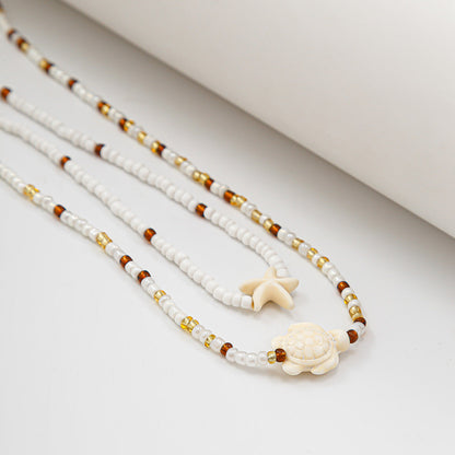 Star Beaded Double Layers Waist Chain