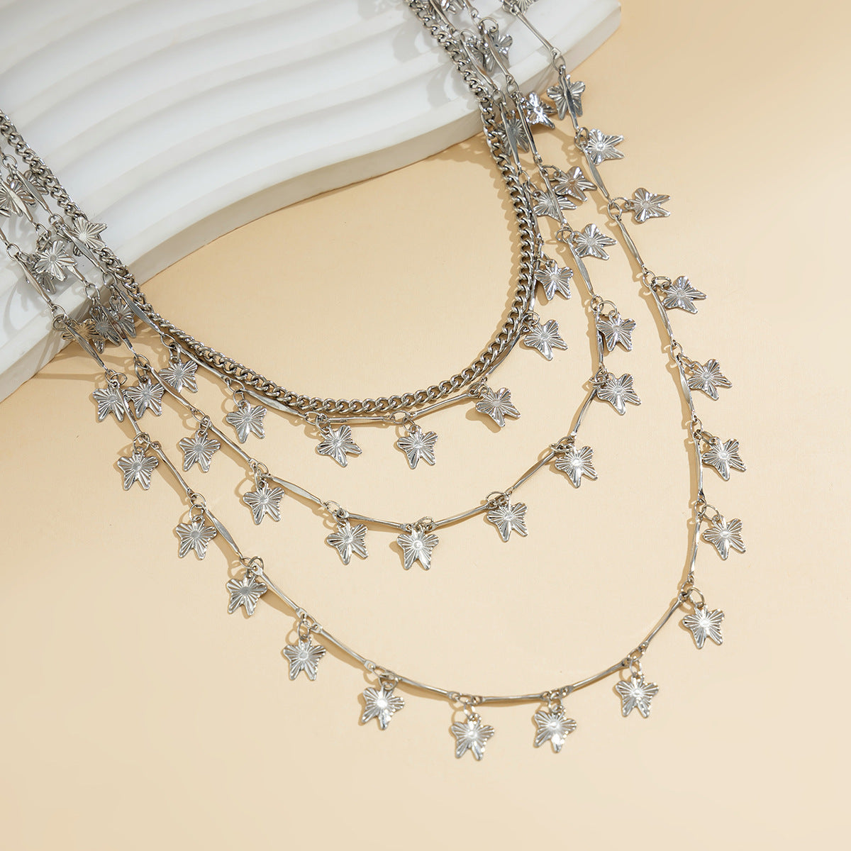 Sexy Star Peral Butterfly Chain