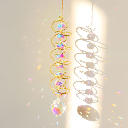 Rainbow Crystal Helical Suncatcher