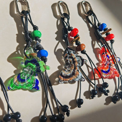 Butterfly Beads Keychain Bag Charms