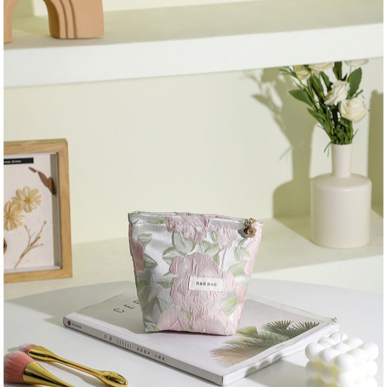 Colorful Embroidery Portable Cosmetic Bag