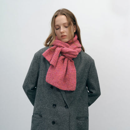 Solid Color Simple Knit Hats Scarves Set