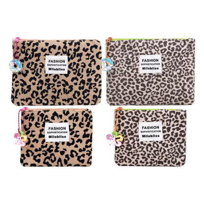 Leopard Print Portable Makeup Bag