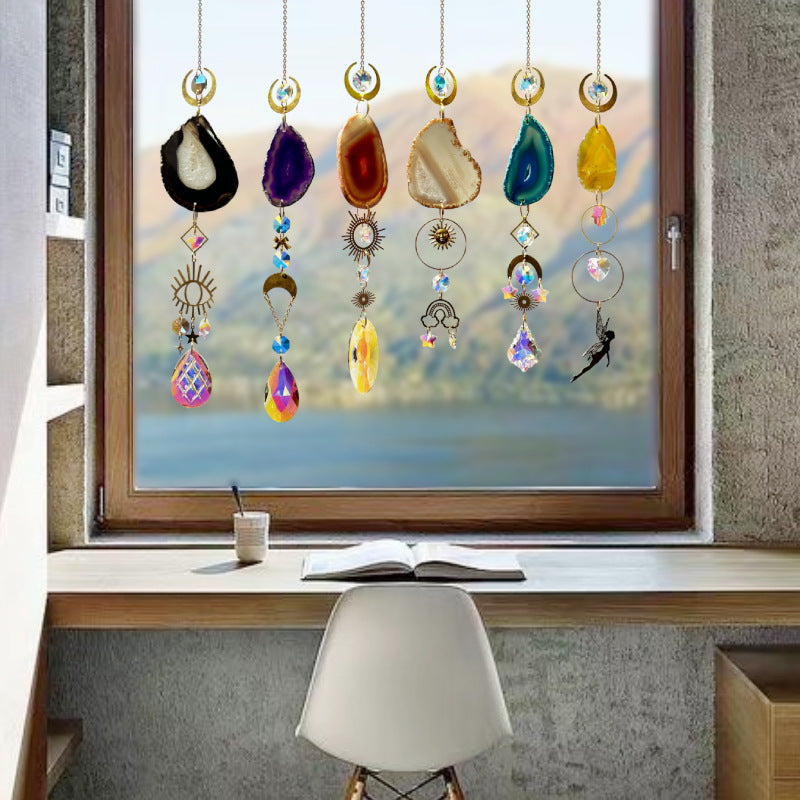 Colorful Stone Hanging Crystal Decoration