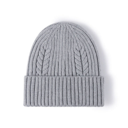 Solid Color Teist Simple Knit Beanie