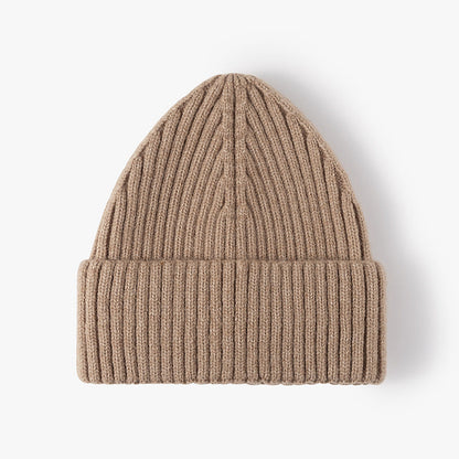 Solid Color Warm Knit Beanie