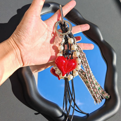 Love Pearls Keychain Bag Charms