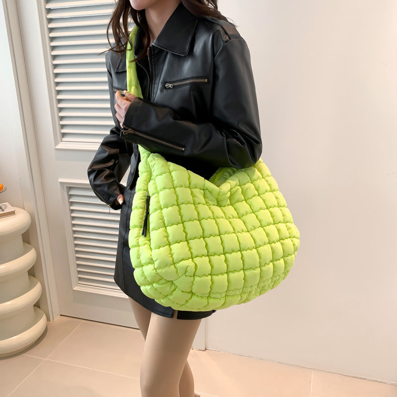 Solid Color Cloud Bag Large Capacity Shoulder Bag