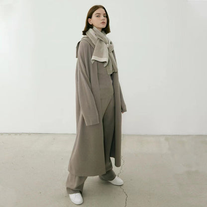 2+ Contrast Color Point Knit Scarves