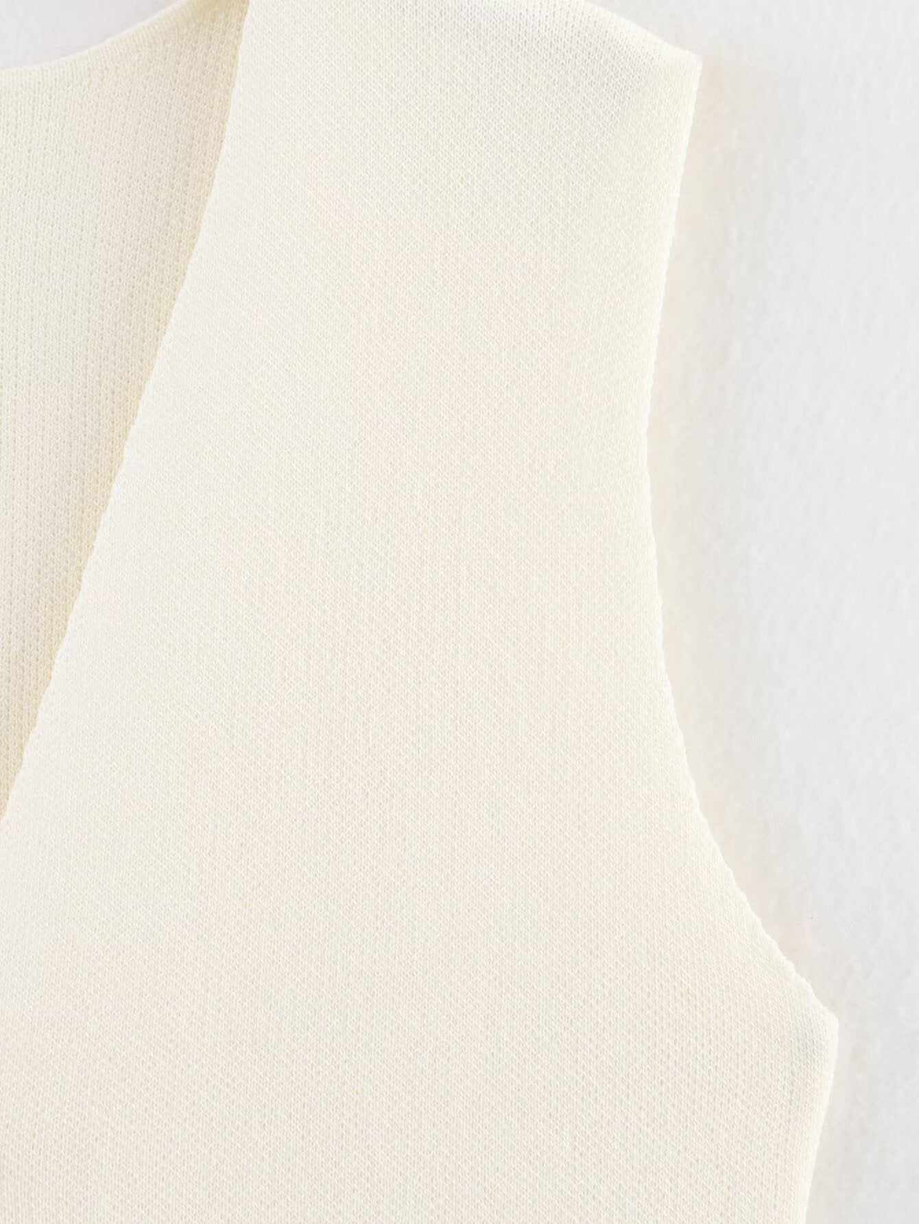 Knit Button Down Sleeveless V-Neck Tank Top