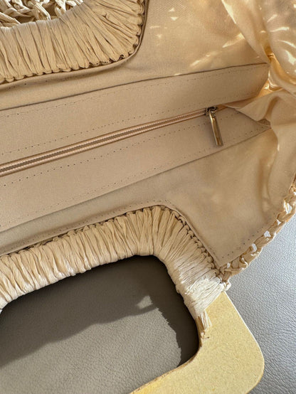 Simple Large Capacity Handmade Straw Bags