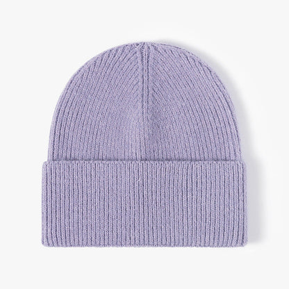 Solid Color Large Size Knit Beanie