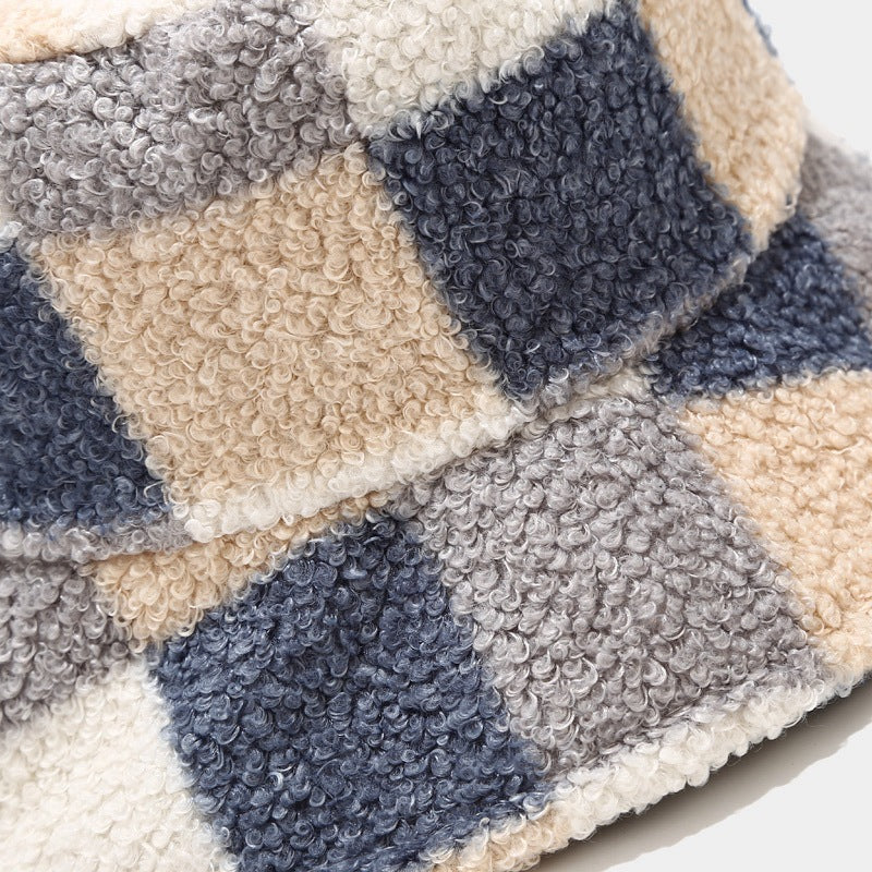 Colorful Plaid Warm Winter Bucket Hats