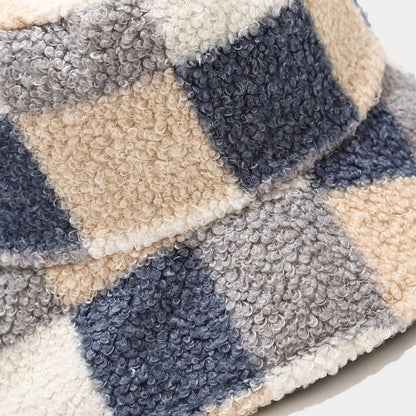 Colorful Plaid Warm Winter Bucket Hats