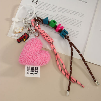 Plush Love Letter Keychain Bag Charms