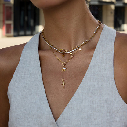 Chic Gold Plated Stainless Steel Choker Necklace