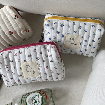 Flower Cherry Sweet Cosmetic Bag