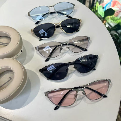 Vintage Metal Cat Eye UV Protection Sunglasses