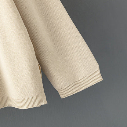 2+ Solid Color V-Neck Knit Sets