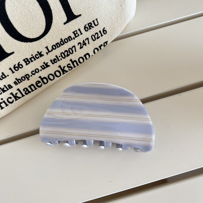 Sweet Striped Acrylic Hair Claw