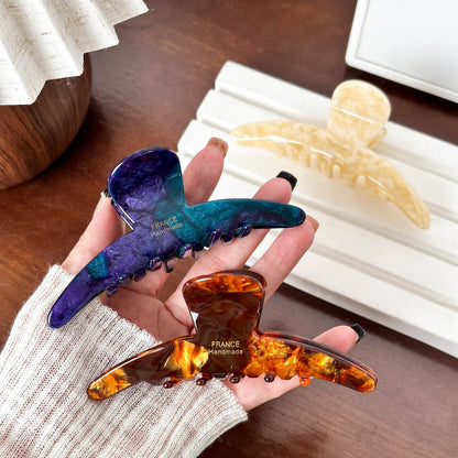 Minimalist Large Acetate Shark Hair Claw