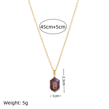 Trendy Rhinestone Waterdrop Pendant Chain Necklace