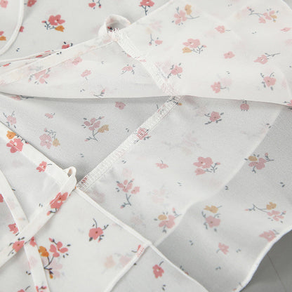 Flounce Print V-Neck Sexy String Tie Top