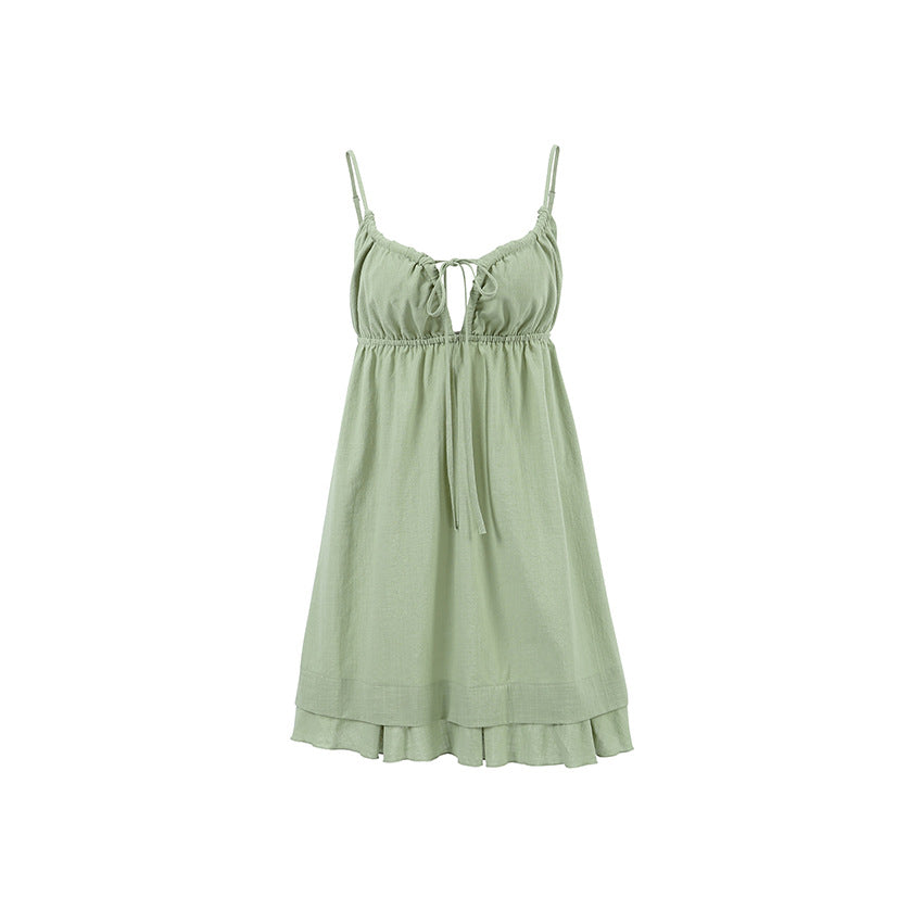 Sexy Hellow Backless Sleepwear Dress