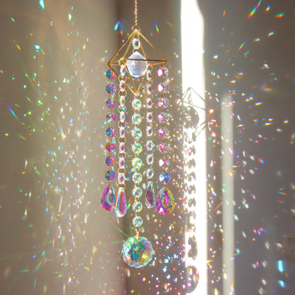 3+ Metal Frame Rainbow Suncatcher Hangings