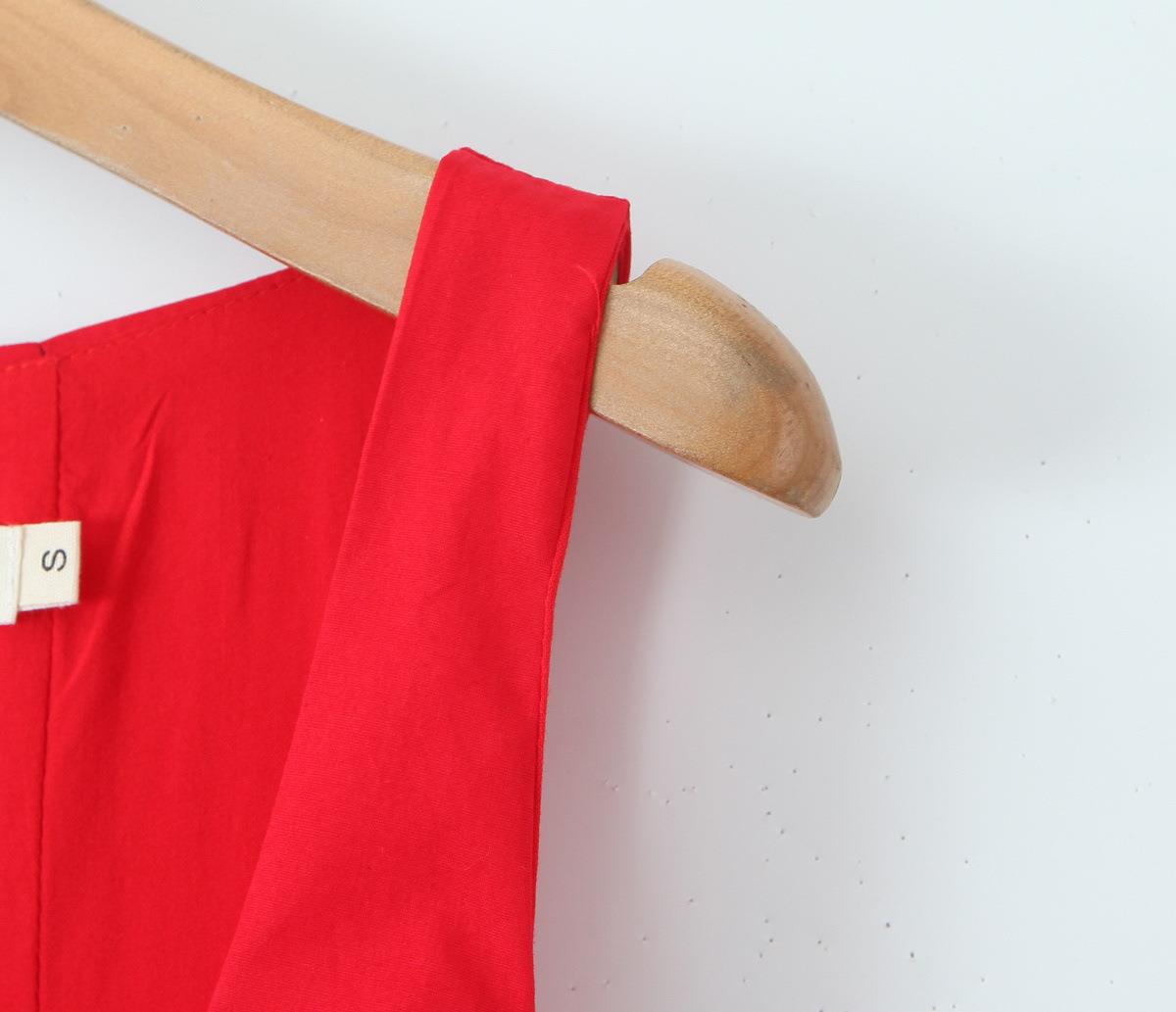 Solid Color Sexy Straps A-Line Dress