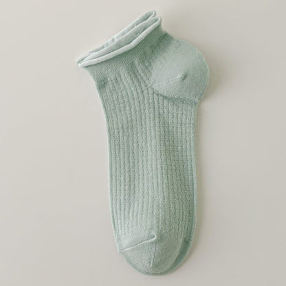 Simple Solid Color Low Ankle Socks