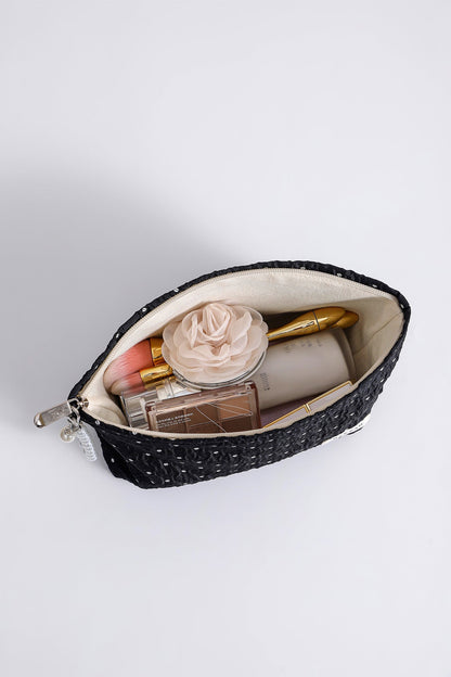 Polka Dot Color Block Simple Cosmetic Bag