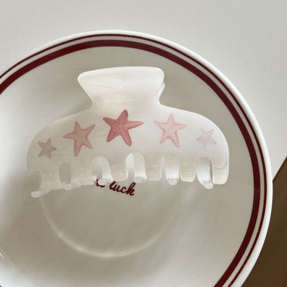 Cute Acrylic Cherry Starfish Hair Claw Clips