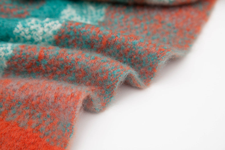 Tassel Plaid Vintage Scarves