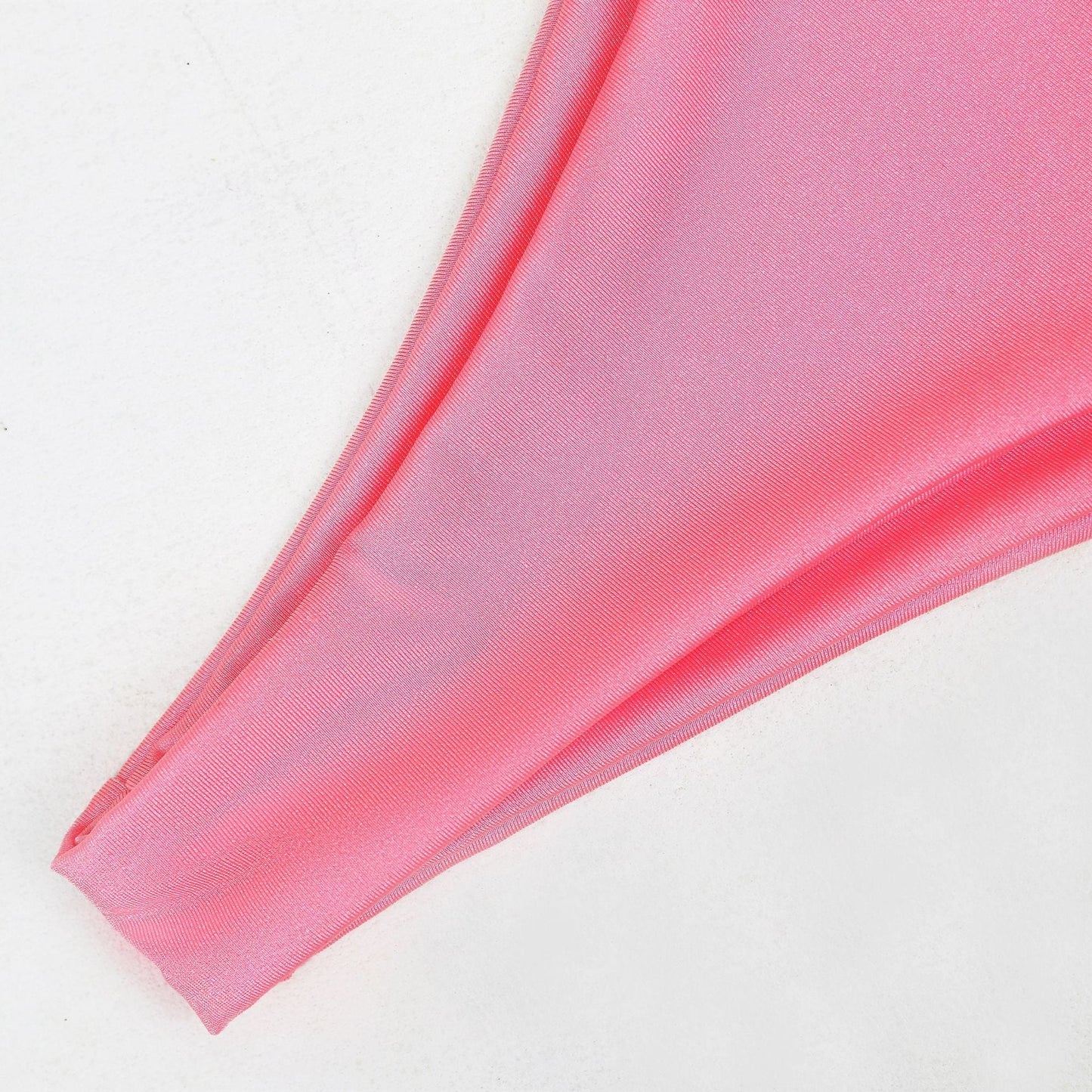 Solid Color Strapless Triangle Bikini Swimwear