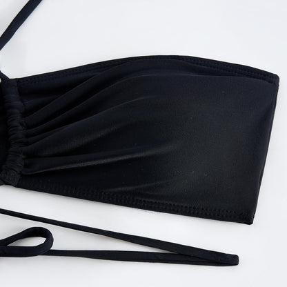 Sexy String Halter Bikini Swimwear with Cover