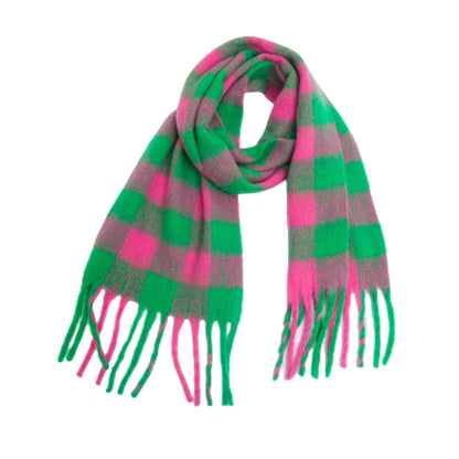 Coloful Plaid Tassel Scarves