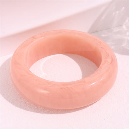 Round Marbling Patterns Single Bracelets