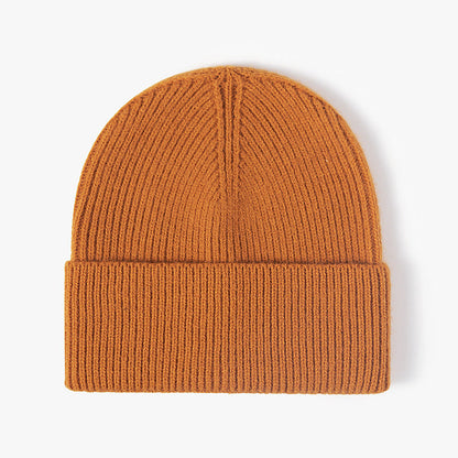 Solid Color Large Size Knit Beanie