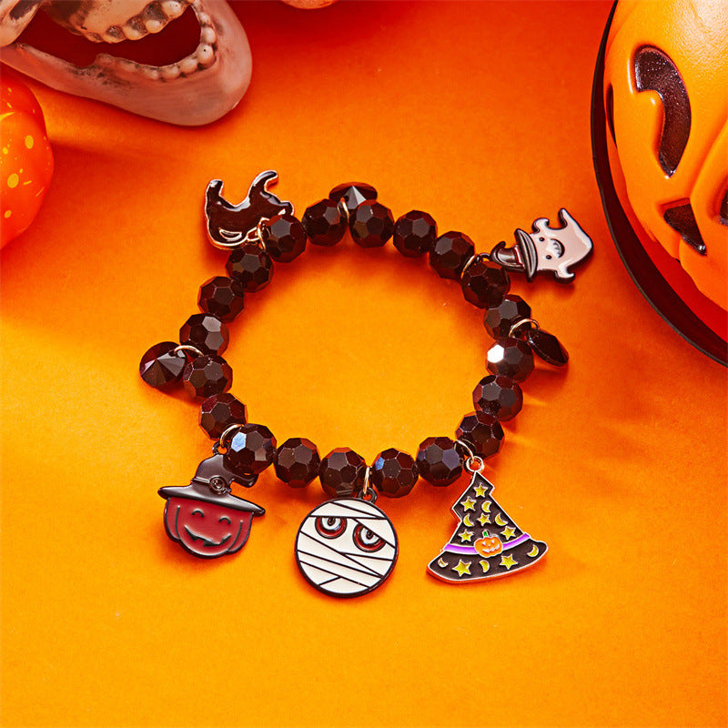 Halloween Funny Pumpkin Spider Ghost Bracelet