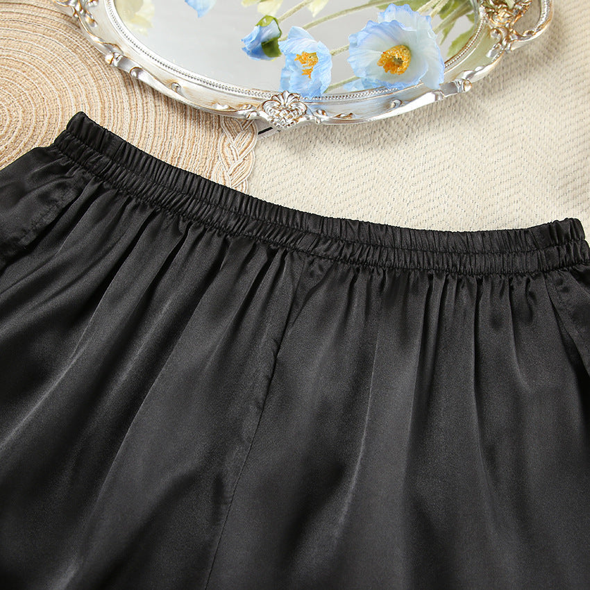 Flounce Solid Color Sexy Sleepwear Sets