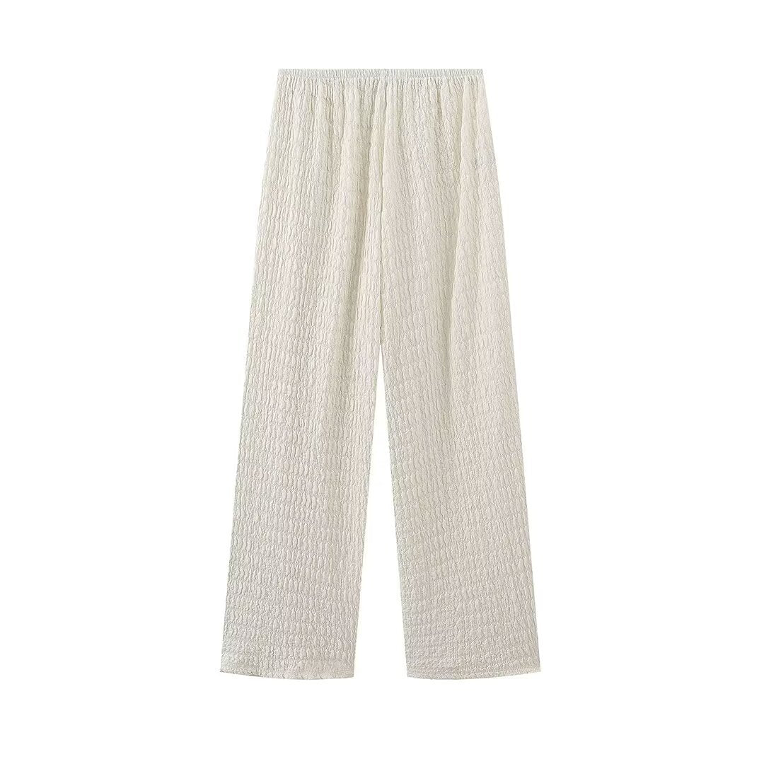 Casual Asymmetrical Sleeveless Top and Pants Sets