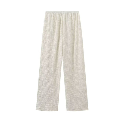 Casual Asymmetrical Sleeveless Top and Pants Sets