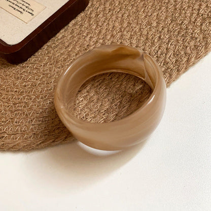 Multi-color Wide Irregular Simple Acrylic Bracelets