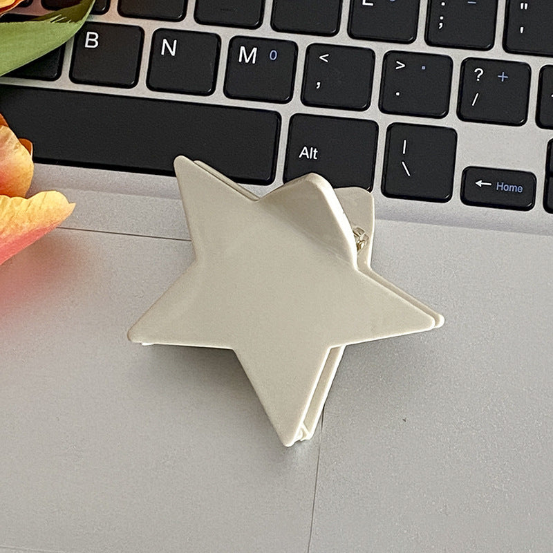 Colorful Cute Solid Color Star Hair Claws