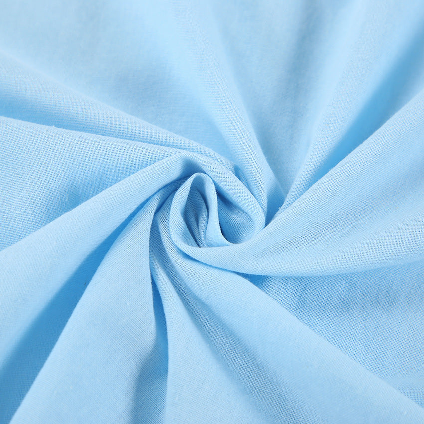 Flounce Loose Solid Color Homewear Sets