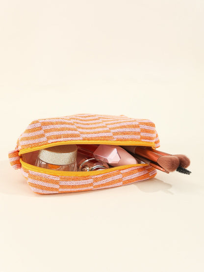 Color Block Simple Make Up Bag