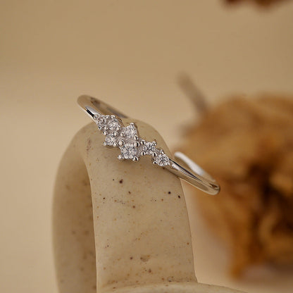 Zircon Adjustable Fine Layered Rings