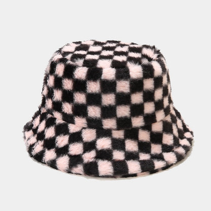 Contrast Color Checker Outdoors Bucket Hats