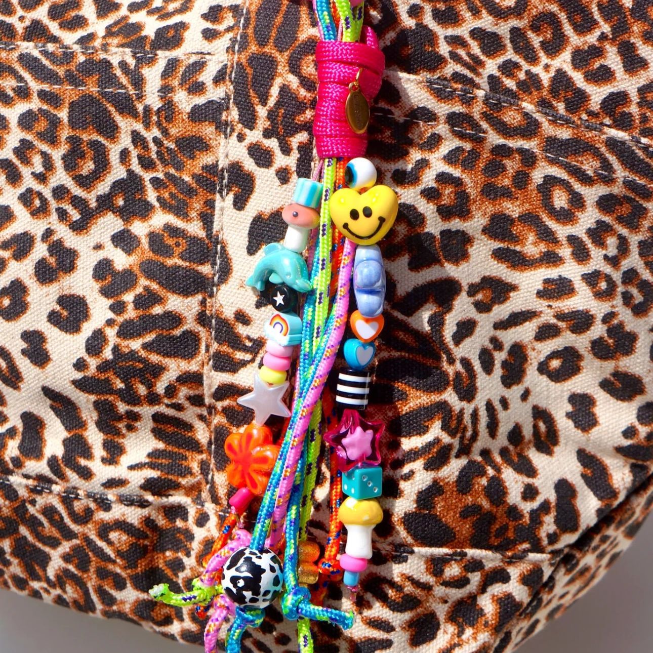 Cute Colorful Cartoon Braided Bag Charm